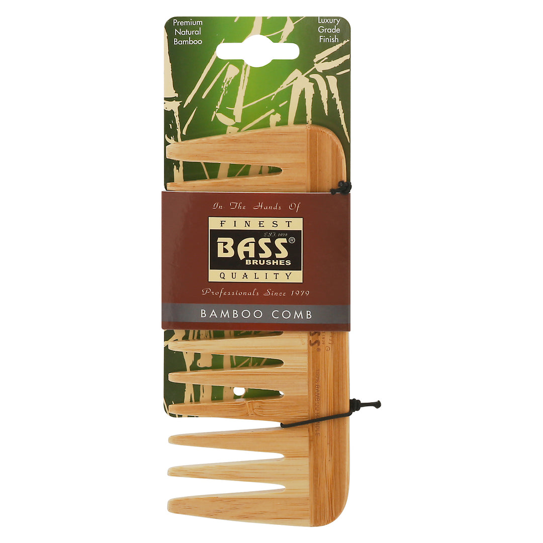 Bass Brushes - Comb Wood Medium Wide Tooth - 1 Each - Ct - Maras Green